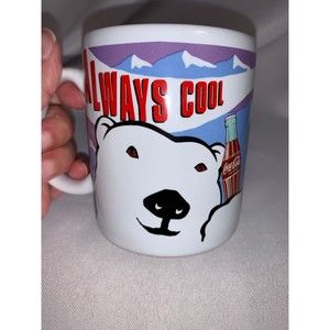 Always Cool Coca-Cola Polar Bear Coffee Cup Mug Vintage 1993 in Box